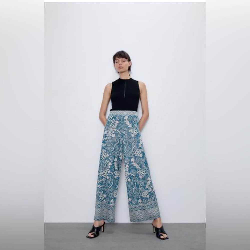 Zara Paisley Pants